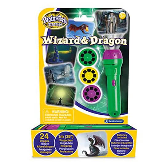 Brainstorm Toys Wizard &#x26; Dragon Children&#x27;s Flashlight &#x26; Projector